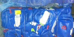 HDPE Blue Drum Scrap