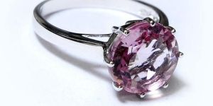 Designer Radiant Pink Sterling Silver 925 Ring