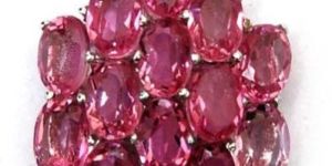 Designer Sterling Silver 925 Stone Pendant Pink