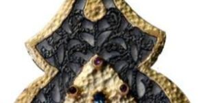 Handmade Crafted Golden Copper Pendant