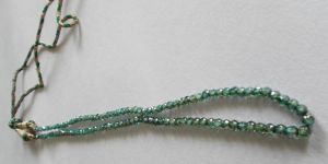 Green Moissanite Beads Round Cut