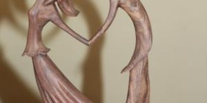 Dancing Pair in Love Shape