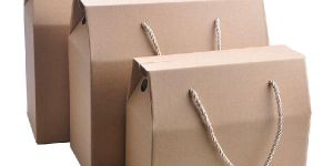 Uncoated Craft Paer Carry Box