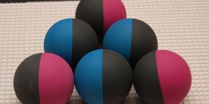 Two Tone Rubber Balls