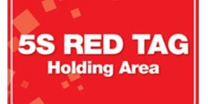 5S RED TAG HOLDING AREA POSTER 24 BY 18