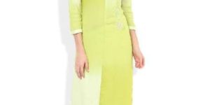 Ombre Rayon Kurta with Exclusive Placement Embroidery