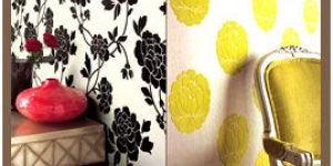 Glossy Fabric Printed Wallpaper