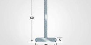 T-25x60x5x3 Steel Window Section