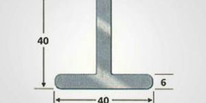 T-40x40x6 Steel Window Section