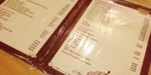 Menu Card Printing Services