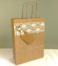 Burlap Paper Bag