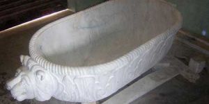 White Marble Bathtub