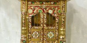 Meenakari Temple Gold