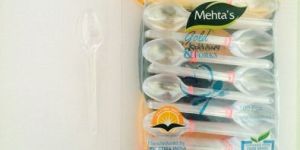 Gold Transparent Disposable Spoons