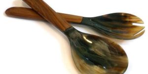 Wooden And Horn Spoon