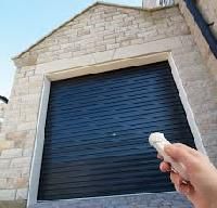 Blue Electric Rolling Shutter Doors