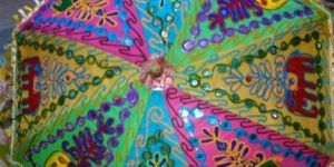 Rajasthani Umbrella Elephant Embroidery 2