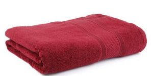 Maroon Colored Bath Towel