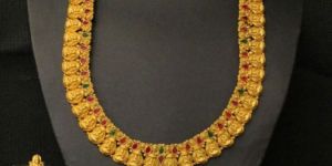 Matte Finish Temple Necklace Set