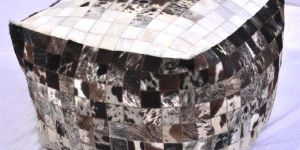 Leather Poufs