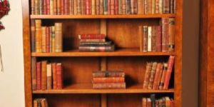 Five Shelf Antique Book Display Rack