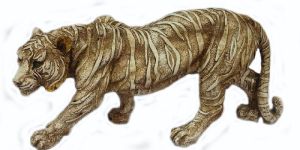 Resin & Marble Dust Antique Handicraft Snow Leopard