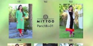 Panchhi Vol-1 rayon embroidery kurti