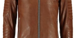 Tan Trendy Leather Jacket