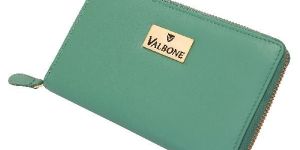 Green Womens Genuine Leather Wallets