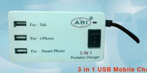 THREE in ONE USB Mobile Charger