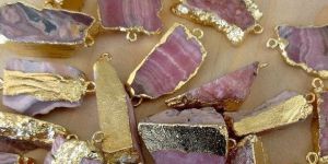 Rhodochrosite Gemstone Connectors