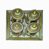 Marble Dry Fruit Box Marble Tray