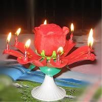 Rose Musical Candle