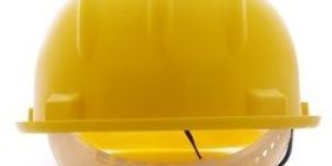 Safety Helmet Yellow Slide-Strap Adjustment