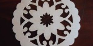 MDF Kiddy Scallop Shaped Rangoli Cutouts