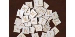 MDF Laser Cut Scrabble Set Cutouts