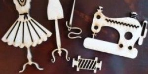 MDF Laser Cut Sewing Kit Cutouts