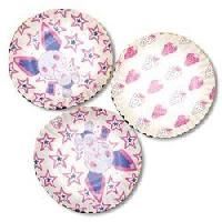 Name Printed  Paper Plate