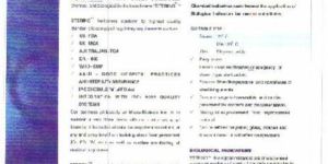 STERIND: Gamma Radiation sterilisation strip