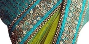 Heavy Border Net Sarees