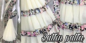 Satin Patta Sarees