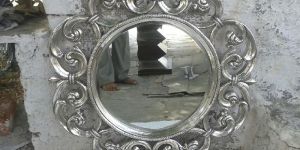 Silver Inlay Mirror Frames