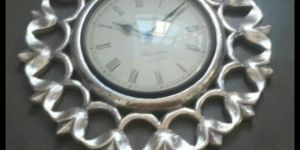Silver Inlay Wall Clocks