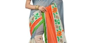 Designer Chanderi Lup Net Sarees