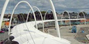 Walkway Covering Tensile Structure