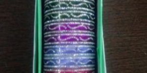 Double Line Studded Bangle Set