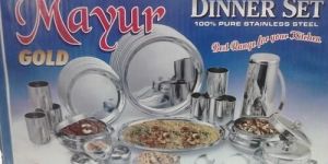 Stainless Steel Plain Dinner Set