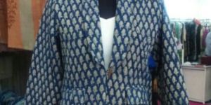 Ladies Cotton Printed Jacket