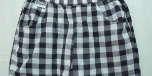 Ladies Cotton Check Shorts