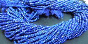 Lapis Lazuli Faceted Rondelle Beads